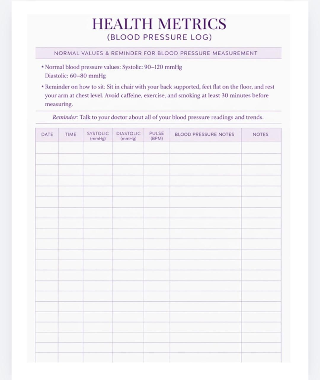Me First Health Record: Womens Edition