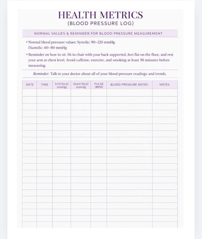 Me First Health Record: Womens Edition